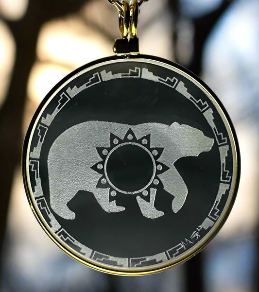 The Southwestern Bear Solar Lighter Pendant