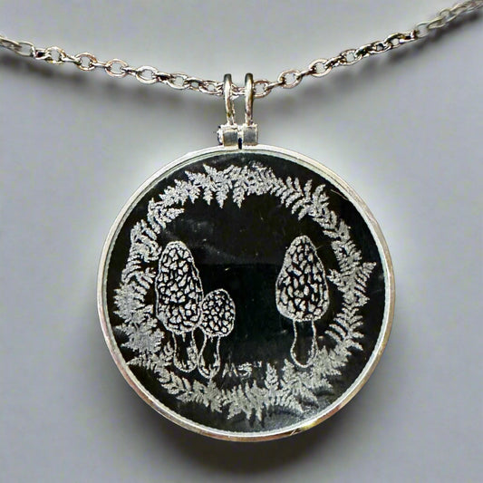 The Morel Mushrooms Solar Lighter Pendant