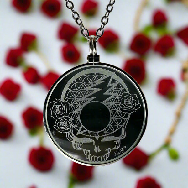 The Grateful Dead Stealie Solar Lighter Pendant