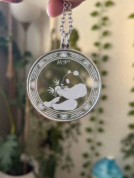 The Panda Panda Solar Lighter Pendant