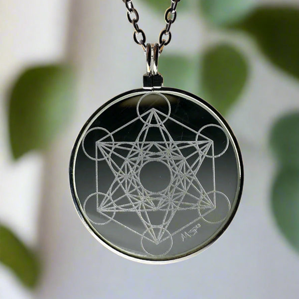 The Metatron's Cube Solar Lighter Pendant