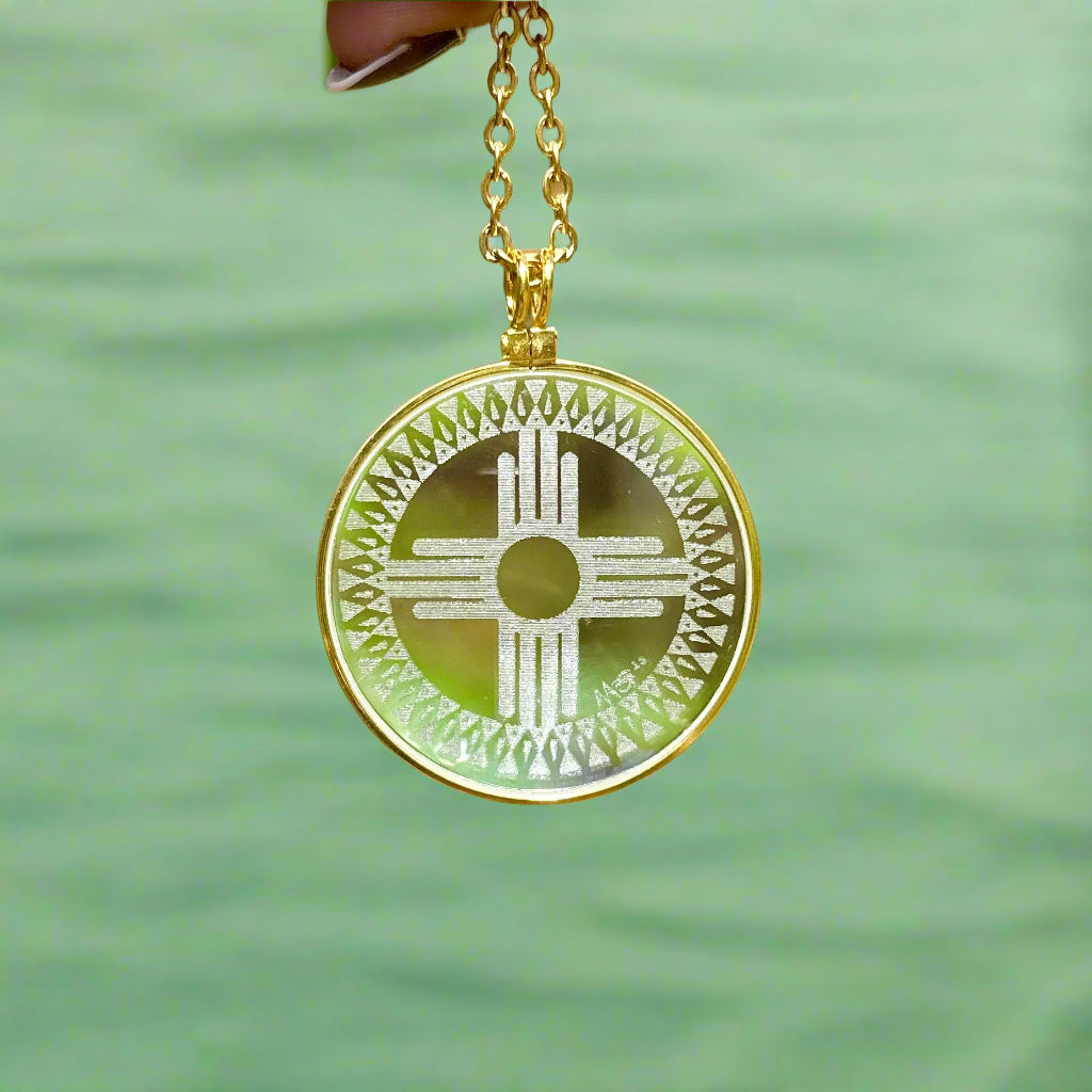 The ZIA Symbol Solar Lighter Pendant