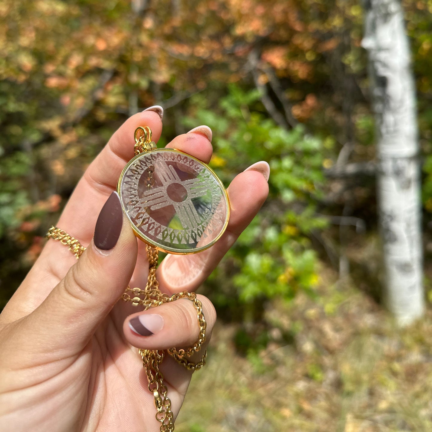 The ZIA Symbol Solar Lighter Pendant