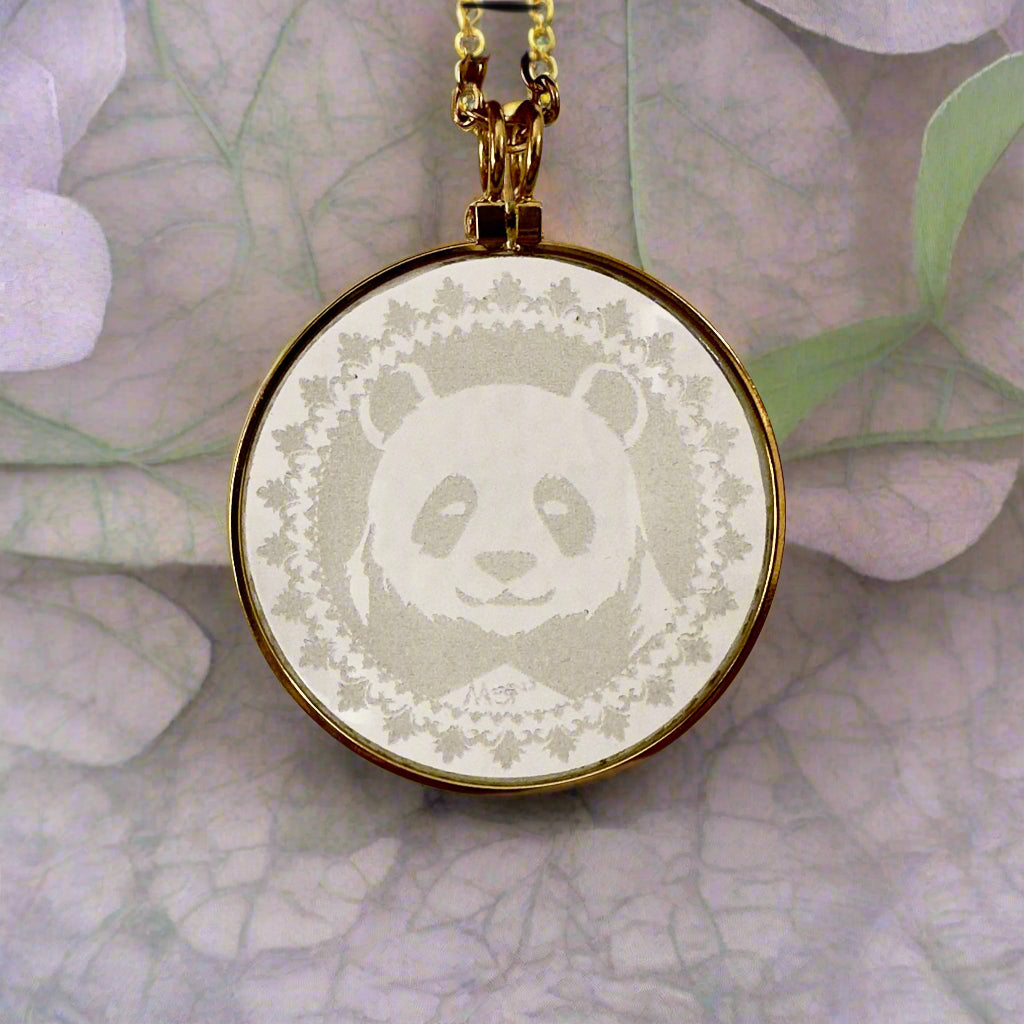 Panda Bear Solar Lighter Pendant